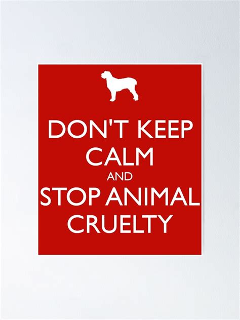 "STOP ANIMAL CRUELTY" Poster for Sale by HAUNTERSDEPOT | Redbubble