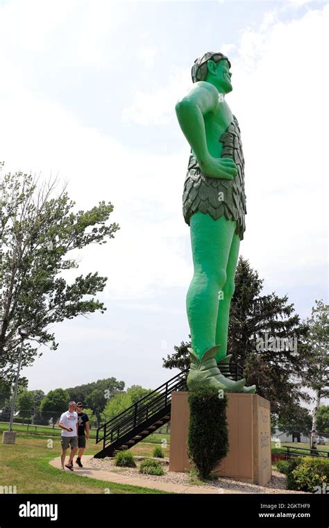 Jolly Green Giant statue in Blue Earth.Minnesota.USA Stock Photo - Alamy