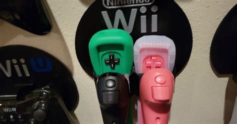 Nintendo Wii Remote (Wiimote) Wall Mount by Shabubu | Download free STL model | Printables.com