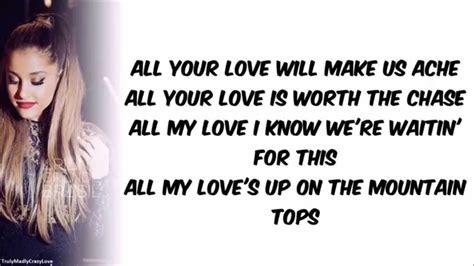 Major Lazer feat. Ariana Grande - All My Love (with Lyrics) - YouTube