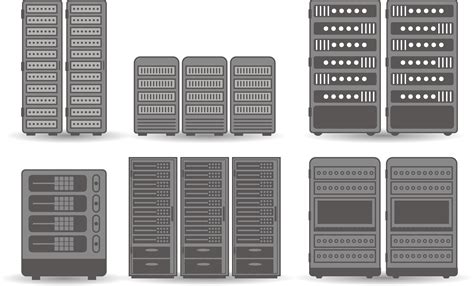 Server Euclidean vector 19-inch rack Icon - Vector server group png ...