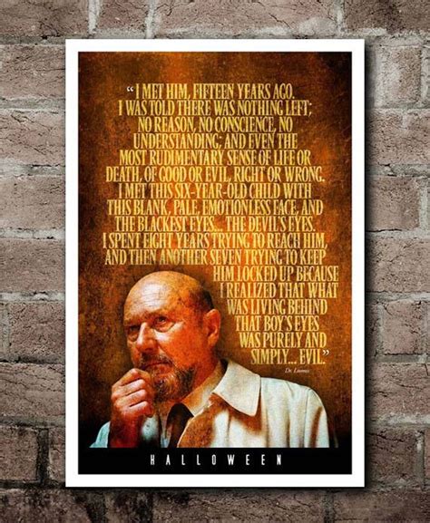 HALLOWEEN purely and Simply Evil Dr. Loomis Quote Poster - Etsy