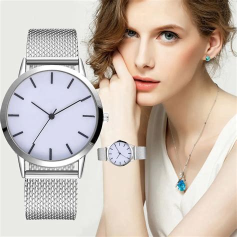 Women Dress Watches Rose Gold Stainless Steel Lvpai Brand Fashion ...