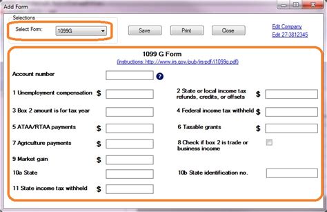 How to Print and File 1099-G, Certain Government Payments