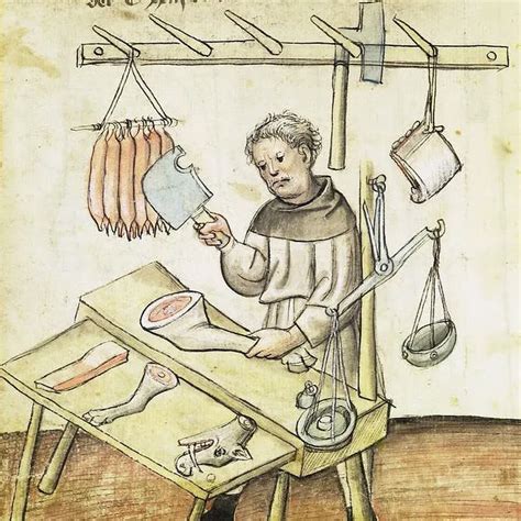 Medieval Occupations and Jobs: Butcher. History of Butchers, Types of Meat