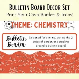 Chemistry Bulletin Board Classroom Decor for Science Teachers, Science Classroom Decor ...