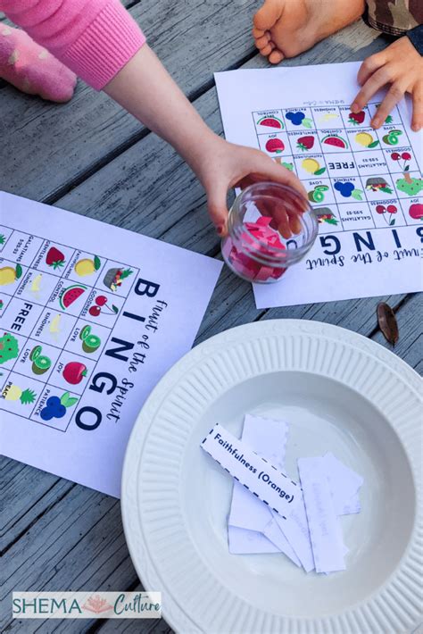 Fruit of the Spirit Bingo Game Free Printable Activity