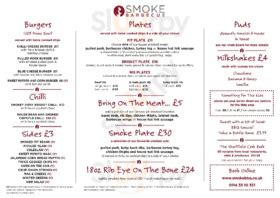 Smoke Bbq, Sheffield - 1 St Paul's Place - Menu and Prices