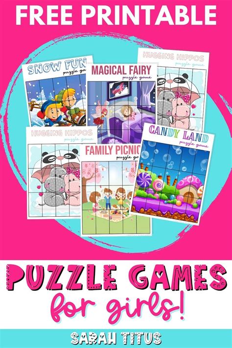 Adorable Artwork Puzzle Games - Printables For Girls To Enjoy | Printable games for kids, Free ...