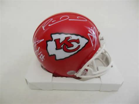 PATRICK MAHOMES TRAVIS Kelce Tyreek Hill Signed Kansas City Chiefs Mini Helmet $299.99 - PicClick