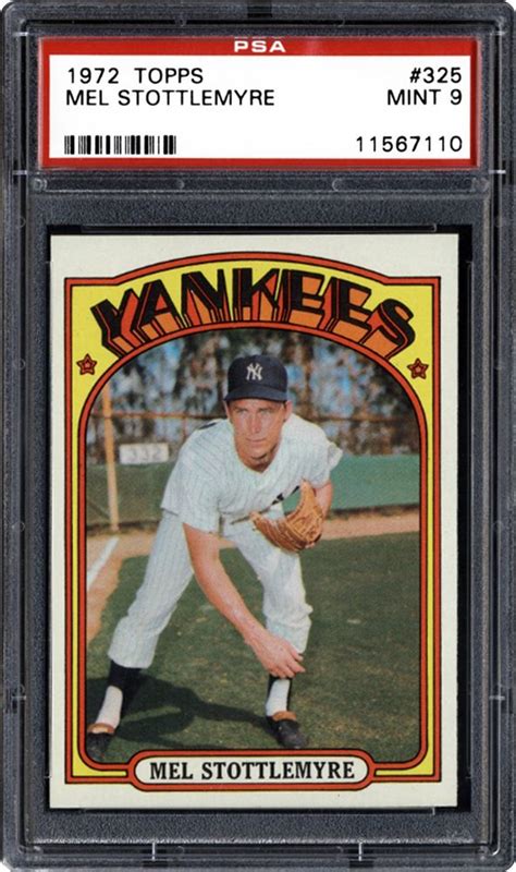 1972 Topps Mel Stottlemyre | PSA CardFacts®