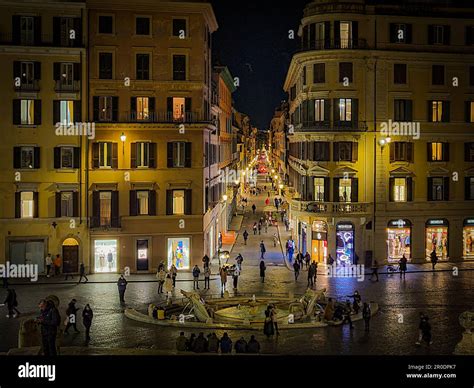 Piazza di Spagna - The most famous stairs in Rome - Italy Stock Photo ...