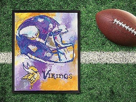 Leisure Arts NFL Team New Minnesota Vikings Diamond Art Kit | Leisure ...