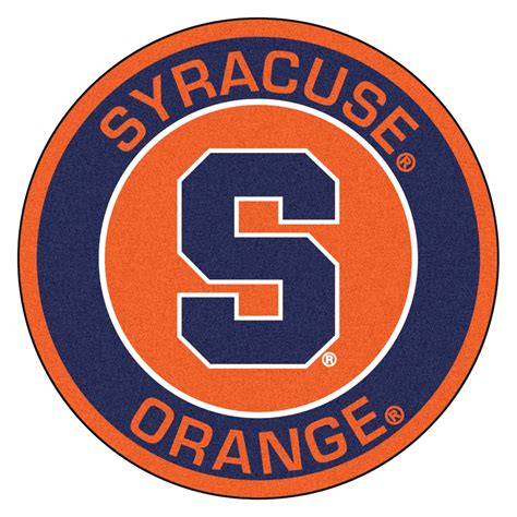 FanMats® 18638 - NCAA Syracuse University Round Nylon Area Rug with ...