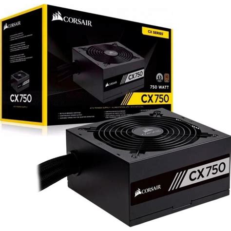 Corsair CX Series™ CX750 — 750W 80 PLUS® Bronze Certified ATX PSU (UK ...