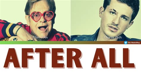 Elton John and Charlie Puth Collaborate for ‘After All’ - HOME