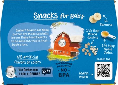 Gerber® 2nd Foods Vanilla Custard Pudding with Banana Stage 2 Baby Food, 2 ct / 4 oz - Dillons ...