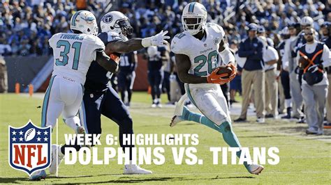 Dolphins vs. Titans | Week 6 Highlights | NFL | Nfl, Titans, Tennessee ...