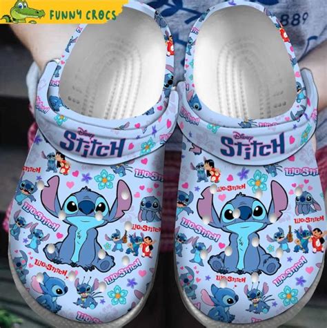 Lilo & Stitch Blue Crocs - Discover Comfort And Style Clog Shoes With Funny Crocs