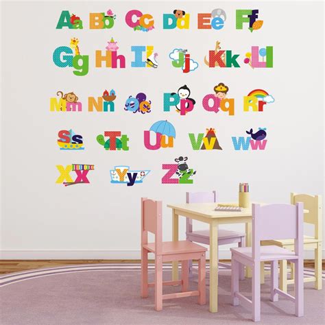 Buy Alphabet Wall Decals Alphabet Wall Stickers Alphabet Online in India - Etsy