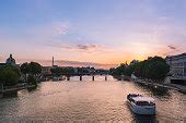Free Stock photo of Tour Boat on River Seine | Photoeverywhere