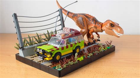 Lego Jurassic Park Ford Explorer and T-rex | Instructions: w… | Flickr