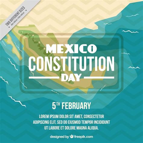 Free Vector | Mexico constitution day background