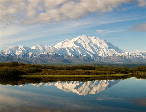 Mount Denali in Alaska (also known as Mount McKinley, its former official name), the highest ...