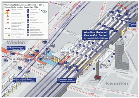 Wien hauptbahnhof map - Wien hbf map (Austria)