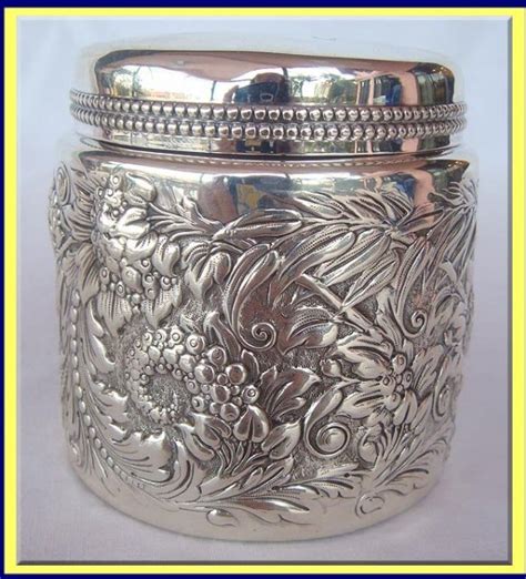 ANTIQUE ST SILVER GORHAM REPOUSSE VANITY BOX -JAPANESE For Sale | Antiques.com | Classifieds