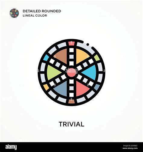 Trivial detailed rounded lineal color. Modern vector illustration concepts. Easy to edit and ...