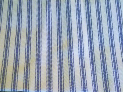 Vintage Fabric Blue and White Stripe Ticking by trixzstreasures