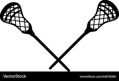 Lacrosse sticks image Royalty Free Vector Image