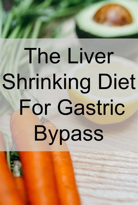 Liver Shrinking Diet For Gastric Bypass Patients - The Instant Pot Table | Liver shrinking diet ...