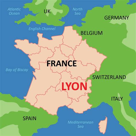 Lyon Map 165153 Vector Art at Vecteezy