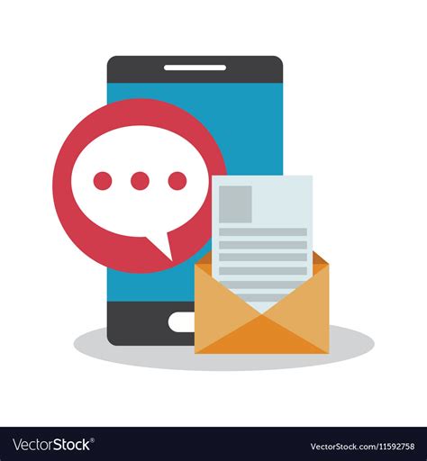 Isolated smartphone and sms design Royalty Free Vector Image