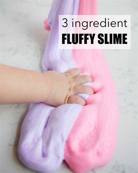 How to make fluffy slime with only 3 ingredients. It is super soft and ...