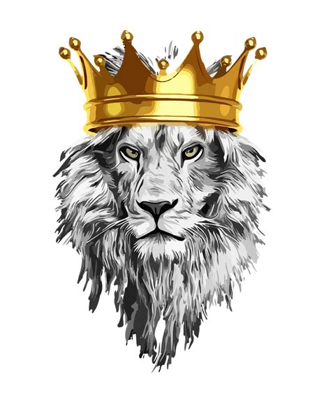 lion with a crown power king Framed Art Print by mcko2704 | King art, Art prints, Lion art