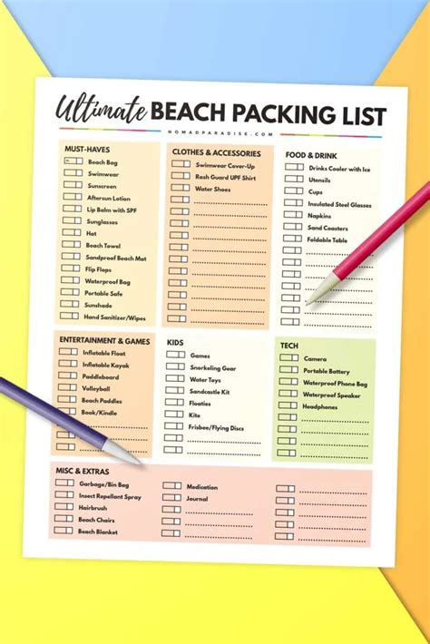 The Best Packing List for All Types of Trip - 8 Downloadable Lists and Lots of Tips - Nomad Paradise