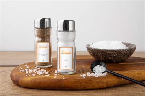 Premium PSD | Salt shaker mockup design