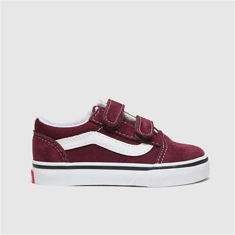 Kids Unisex Burgundy Vans Old Skool V Trainers | schuh