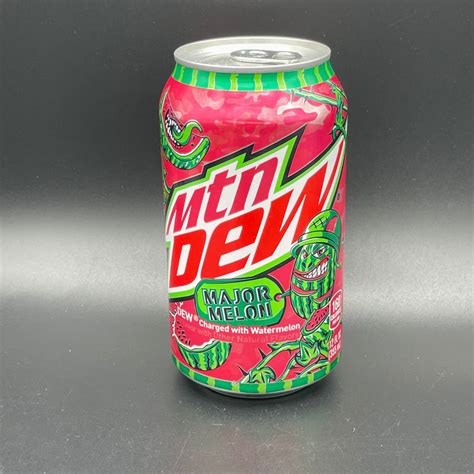 NEW Mtn (Mountain) Dew Major Melon - Dew Charged with Watermelon Flavo