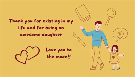 Thank you letter - Dear daughter