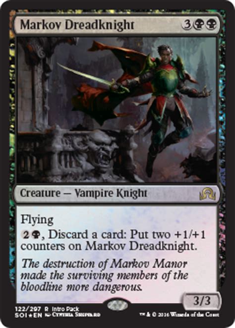 Markov Dreadknight (Promo) MtG Art from Promos, Shadows over Innistrad Set by Cynthia Sheppard ...