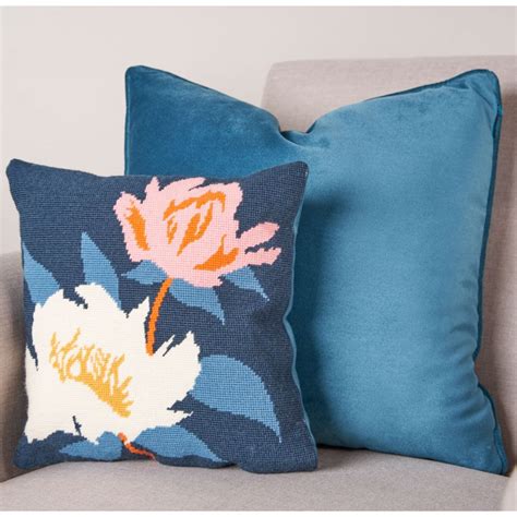 Cushion Tapestry Kit - Modern Graphic Blossom Cushion No.2 - Anchor