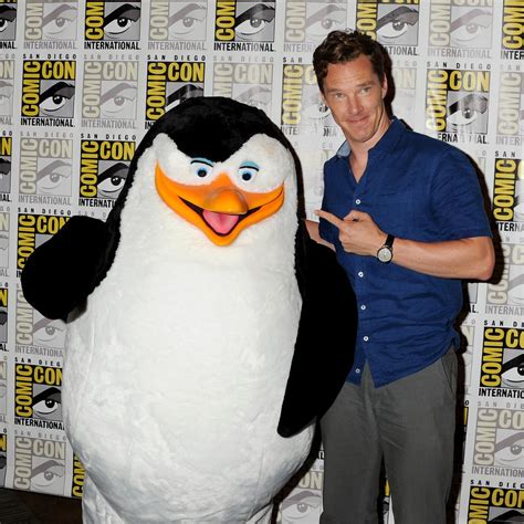 Create meme "Benedict Cumberbatch with penguin, penguins of madagascar ...