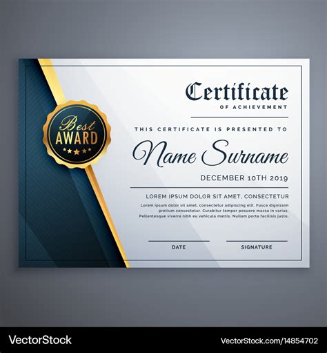 Award Certificate Design Template - Tisnyi.com