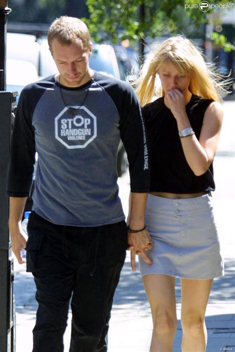 Chris Martin et Gwyneth Paltrow à Londres, le 14 juillet 2003. - Purepeople