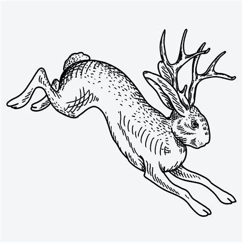 Jackalope Run Tattoo - Semi-Permanent Tattoos by inkbox™ - Inkbox™ Sketch Tattoo Design, Tattoo ...