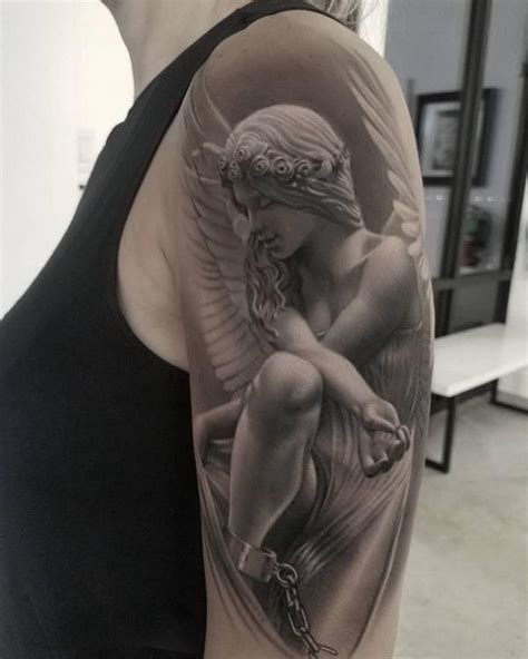 60 holy angel tattoo designs – Artofit